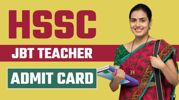 HSSC JBT Teacher Admit Card