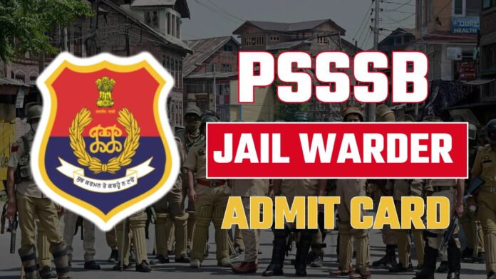 psssb jail warder admit card