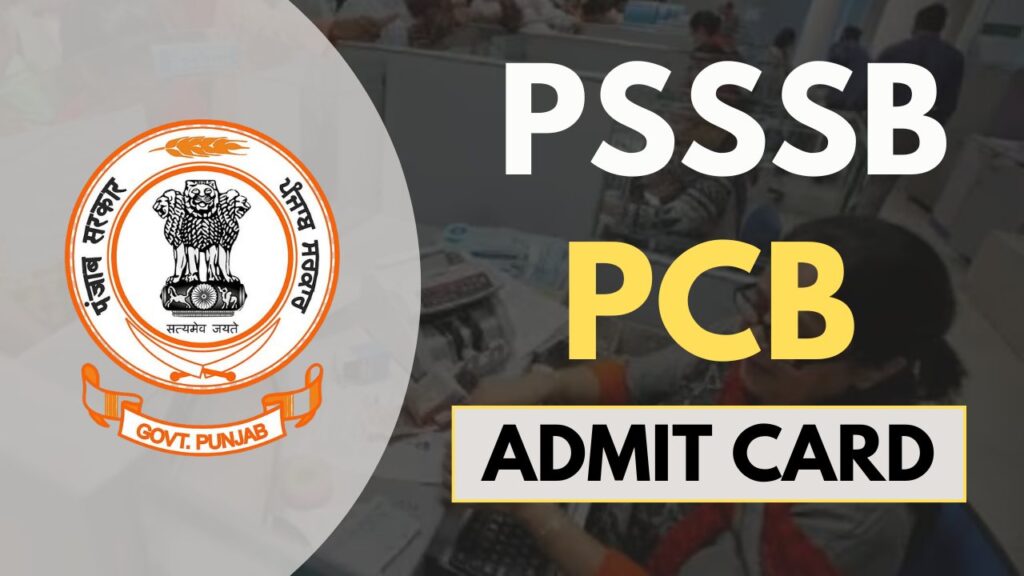 psssb pcb admit card