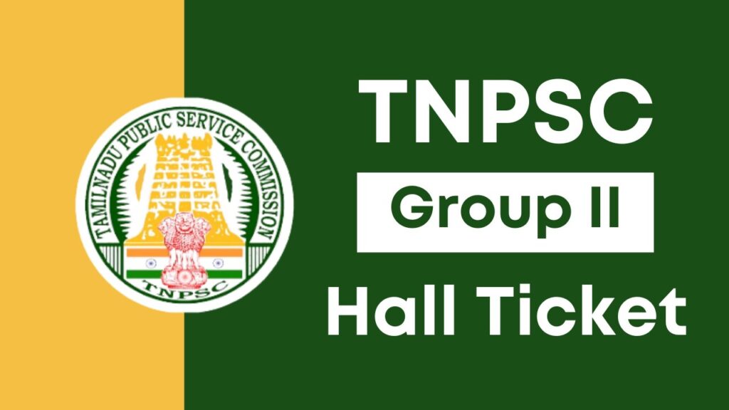 tnpsc group 2 hall ticket