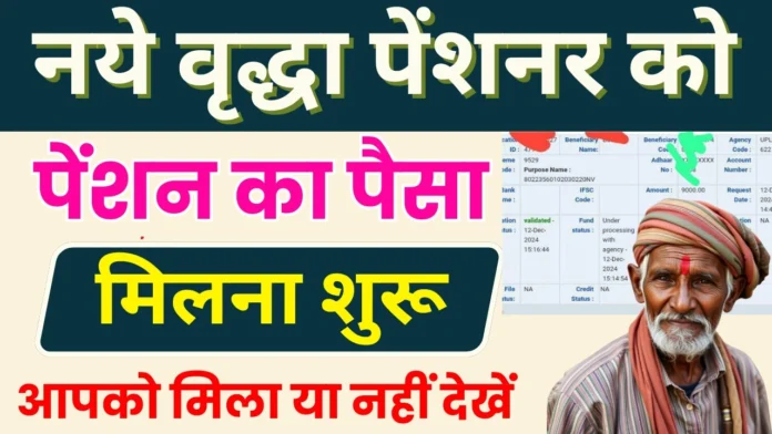 आज नये वृद्धा पेंशनर को पेमेंट डाला गया, जल्दी चेक करें : New Old Age Pension Payment