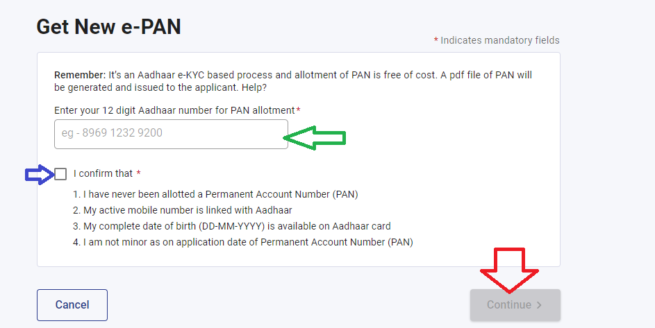 पैन कार्ड सिर्फ आधार कार्ड नंबर से फ्री में ऐसे बनाये : How to Apply New Pan Card