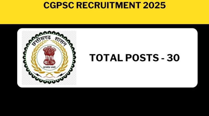 CGPSC Recruitment